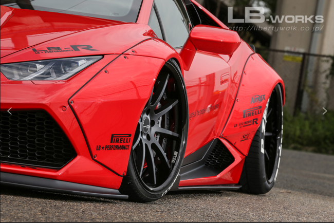Liberty Walk WORKS Lamborghini Huracan Carbon Fibre Reinforced