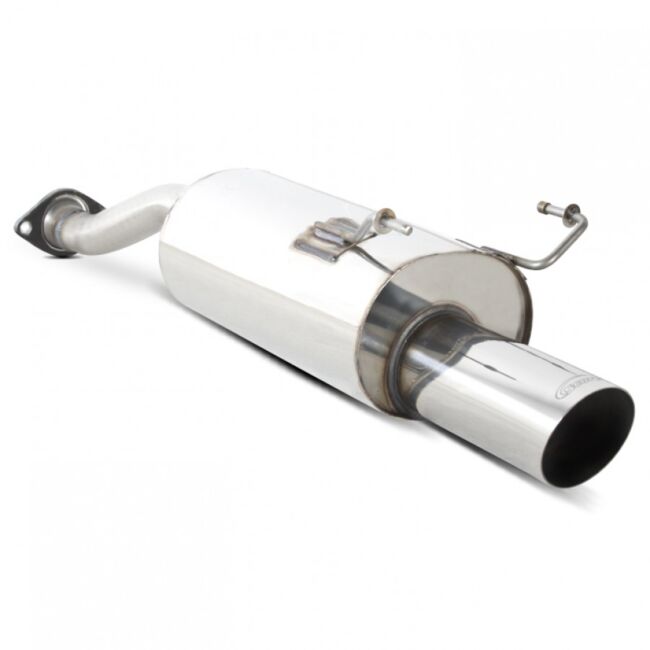 M2 JDM Pro Style Angled Tip Exhaust Back Box For Honda Civic Type R EP3