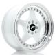JR Wheels JR6 15x7 ET 25 4x100/108 White w/ Machined Lip