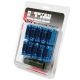 Monster Open End Lug Nut Set of 20 - Blue 14x1.50