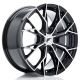 JR Wheels JR49 17x8 ET20-40 4H BLANK Gloss Black Machined Face