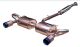 HKS Toyota GT86 & Subaru BRZ (12-21) FA20 Legamax Sports S-Tail Mid-pipe Back Exhaust with Burnt Tips