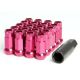 Muteki SR48 Open End Lug Nuts - Pink 12x1.50 48mm