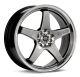 Enkei EV5 17x7 ET45 5x100/114.3 72.6mm Bore- Hyper Black w/Machined Lip