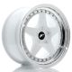 JR Wheels JR6 17x9 ET20-35 5H BLANK White w/ Machined Lip