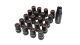 Muteki HR38 Open End Lug Nuts 12x1.50 Black Chrome / Red Ring