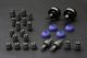 Hardrace Honda Civic (EF) (88-91) Complete Bushing Kit (Hardened Rubber) (26PC/Set)