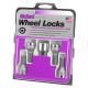 McGard Wheel Lock Bolt Set - 4pk. (Cone Seat) M14X1.25 / 17mm Hex / 27.3mm Shank Length - Chrome