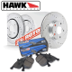 Hawk Performance Hyundai Genesis Coupe (10-13) Sector 27 Rear Rotor Kit w/ HPS Pads