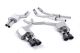 Milltek Sport Audi S6 Quattro (12-17) & S7 SportBack Quattro (S Tronic) (12-17) Cat-Back Exhaust- Resonated- Cerakote Black Oval Tip