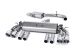 Milltek Sport Audi S3 2.0 TFSI Quattro Saloon (13-17) Cat-Back Exhaust- Resonated- Oval Polished Tips