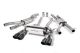 Milltek Sport BMW 3 Series M3 Saloon (14-17) & 4 Series M4 Coupe (14-17) Cat-Back Exhaust- Race System- Cerakote Black Tips