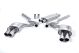 Milltek Sport Ford Mustang 5.0 V8 GT (Fastback) (15-17) Cat-Back Exhaust- Resonated- Polished Tips
