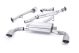 Milltek Sport Toyota GT86, Scion FR-S & Subaru BRZ (12-17) Primary Cat-Back Exhaust- Resonated- Brushed Titanium Tips