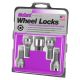 McGard Wheel Lock Bolt Set - 4pk. (Cone Seat) M12X1.5 / 17mm Hex / 25.5mm Shank Length - Chrome