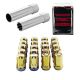 McGard SplineDrive Tuner 5 Lug Install Kit w/Locks & Tool (Cone) M12X1.25 / 13/16 Hex - Gold