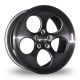 Bola B5 18x9.5 Wheels- Black Brushed Face (72.6 Centre Bore)