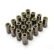 Muteki HR50 Open End Lug Nuts - Titanium Chrome w/ Yellow Ring 14x1.50