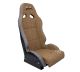 NRG Innovations Defender Suspension Bucket Seat with Side Mount Bracket - Brown