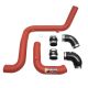 Injen Ford Focus ST (13-18) L4 2.0L Turbo SES Intercooler Pipes Wrinkle Red