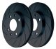 Black Diamond Mazda 626 1.8/2.0 (97-02) Rear Grooved Solid Brake Discs (Pair) (261mm)