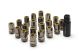 Muteki HR38 Open End Lug Nuts 12x1.25 Titanium Chrome / Yellow Ring