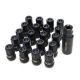 Muteki HR38 Open End Lug Nuts 12x1.50 Black Chrome / Blue Ring