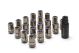 Muteki HR38 Open End Lug Nuts 12x1.25 Titanium Chrome / Blue Ring