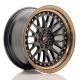JR Wheels JR10 16x8 ET20 4x100/108- Matt Black w/Anodized Bronze Lip