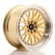 JR Wheels JR10 16x8 ET20 4x100/108- Gold w/Machined Lip