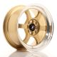 JR Wheels JR12 15x7.5 ET26 4x100/114.3- Gold w/Machined Lip