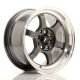 JR Wheels JR12 15x7.5 ET26 4x100/114.3- Gunmetal w/Machined Lip