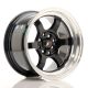 JR Wheels JR12 15x8.5 ET13 4x100/114.3- Gloss Black w/Machined Lip