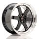 JR Wheels JR12 17x8 ET35 5x112/120- Gloss Black w/Machined Lip