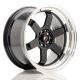 JR Wheels JR12 17x9 ET25 5x112/120- Gloss Black w/Machined Lip