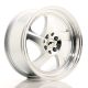 JR Wheels JR15 17x8 ET35 4x100/114.3- Silver Machined Face