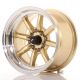JR Wheels JR19 14x8 ET-13 4x100/114.3- Gold w/Machined Lip