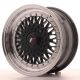 JR Wheels JR9 15x7 ET20 4x100/108- Gloss Black w/Machined Lip