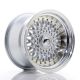JR Wheels JR9 15x9 ET10 Custom PCD- Silver w/Machined Lip