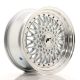 JR Wheels JR9 16x7.5 ET25 4x100/108- Silver w/Machined Lip+Silver Rivets