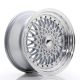 JR Wheels JR9 16x8 ET25 4x100/108- Silver w/Machined Lip+Silver Rivets