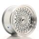 JR Wheels JR9 16x9 ET20 4x100/108- Silver w/Machined Lip+Silver Rivets