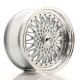 JR Wheels JR9 17x8.5 ET20 5x112/120- Silver w/Machined Lip+Silver Rivets