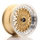 JR Wheels JR9 17x8.5 ET20-35 Custom PCD- Gold w/Machined Lip