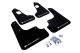 Rally Armor Mitsubishi Evo X (08-16) Urethane Mud Flaps- Black/White Logo