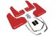 Rally Armor VW Golf (MK7) GTI/TSI & VW Golf R (MK7.5) (18+) Urethane Mud Flaps- Red/White Logo