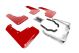 Rally Armor Subaru Crosstrek XV (18+) Urethane Mud Flaps- Red/Black Logo