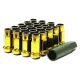 Muteki SR48 Open End Lug Nuts - Gold Chrome 12x1.25 48mm