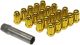 M12x1.5 Steel Tuner Wheel Nuts with Spline Key- Gold