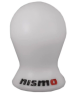 Genuine Nismo Universal Duracon (R) Gear Shift Knob - White